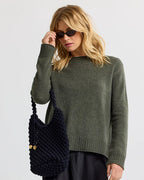 Essential 100% Cashmere Crew Sweater — Everyday Luxury with Custom Fit & Embroidery