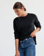 Essential 100% Cashmere Crew Sweater — Everyday Luxury with Custom Fit & Embroidery