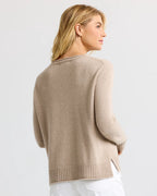 Essential 100% Cashmere Crew Sweater — Everyday Luxury with Custom Fit & Embroidery