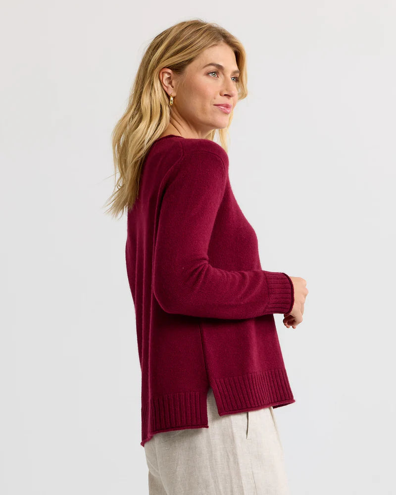 Essential 100% Cashmere Crew Sweater — Everyday Luxury with Custom Fit & Embroidery