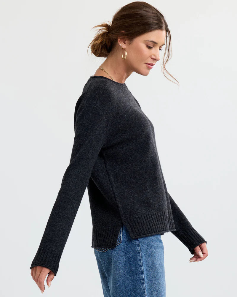 Essential 100% Cashmere Crew Sweater — Everyday Luxury with Custom Fit & Embroidery