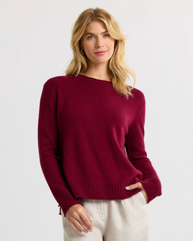 Essential 100% Cashmere Crew Sweater — Everyday Luxury with Custom Fit & Embroidery