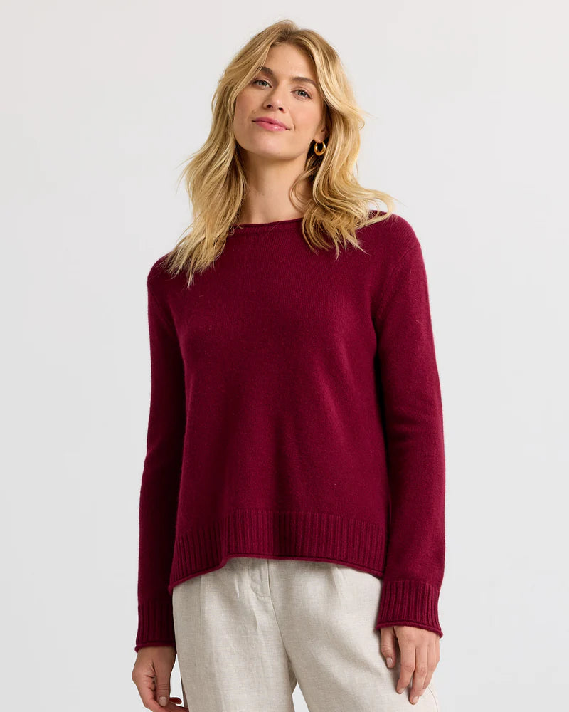 Essential 100% Cashmere Crew Sweater — Everyday Luxury with Custom Fit & Embroidery