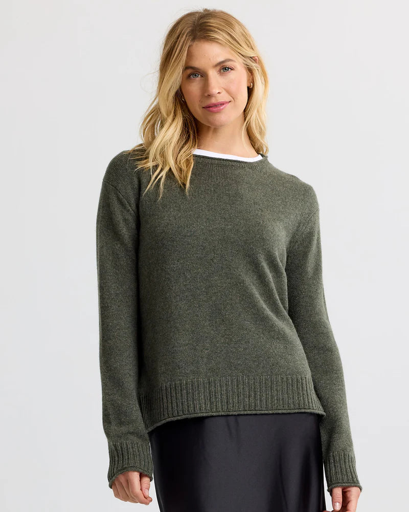 Essential 100% Cashmere Crew Sweater — Everyday Luxury with Custom Fit & Embroidery