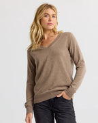 Essential 100% Cashmere V-Neck Sweater — Timeless Luxury with Custom Fit & Embroidery