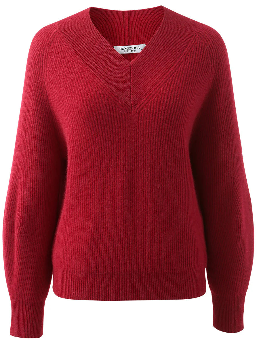 100% Cashmere Women's Rainbow Striped Sweater — Soft & Vibrant Crewneck Style