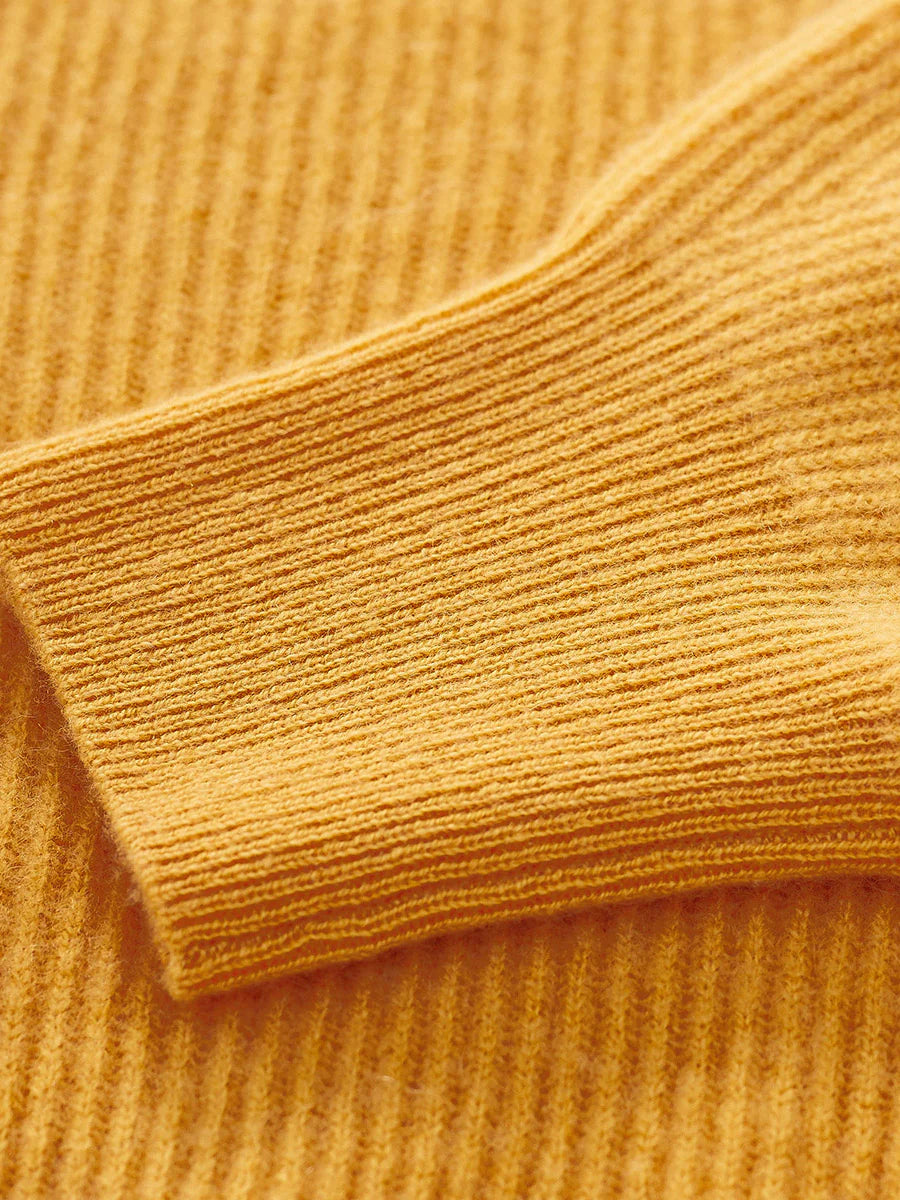 100% Cashmere Women's Rainbow Striped Sweater — Soft & Vibrant Crewneck Style