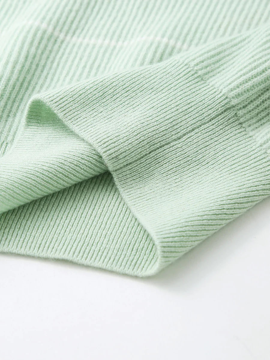 100% Cashmere Women's Striped Crewneck Sweater — Casual, Cozy & Customizable