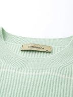 100% Cashmere Women's Striped Crewneck Sweater — Casual, Cozy & Customizable