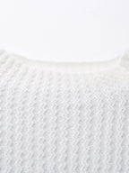 100% Cashmere Women's Mock Neck Sweater — Modern V-Pattern & Relaxed Fit