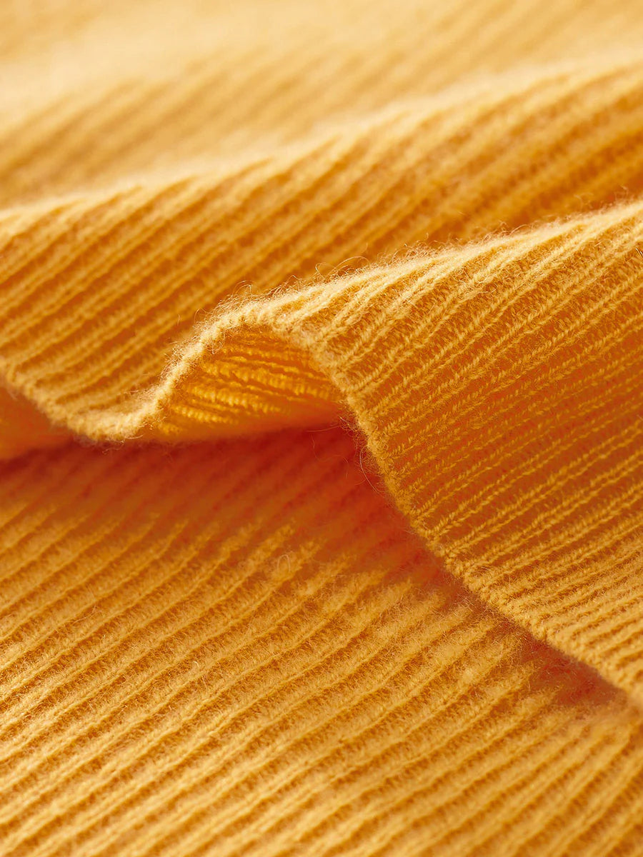 100% Cashmere Women's Rainbow Striped Sweater — Soft & Vibrant Crewneck Style