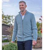 Mens Cashmere Lincoln Zipper Cardigan