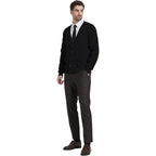 Men's Cardigan Sweater, 100% Cashmere V-Neck Button-Front Cardigan with Pockets