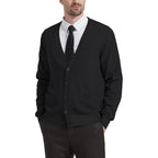 Men's Cardigan Sweater, 100% Cashmere V-Neck Button-Front Cardigan with Pockets