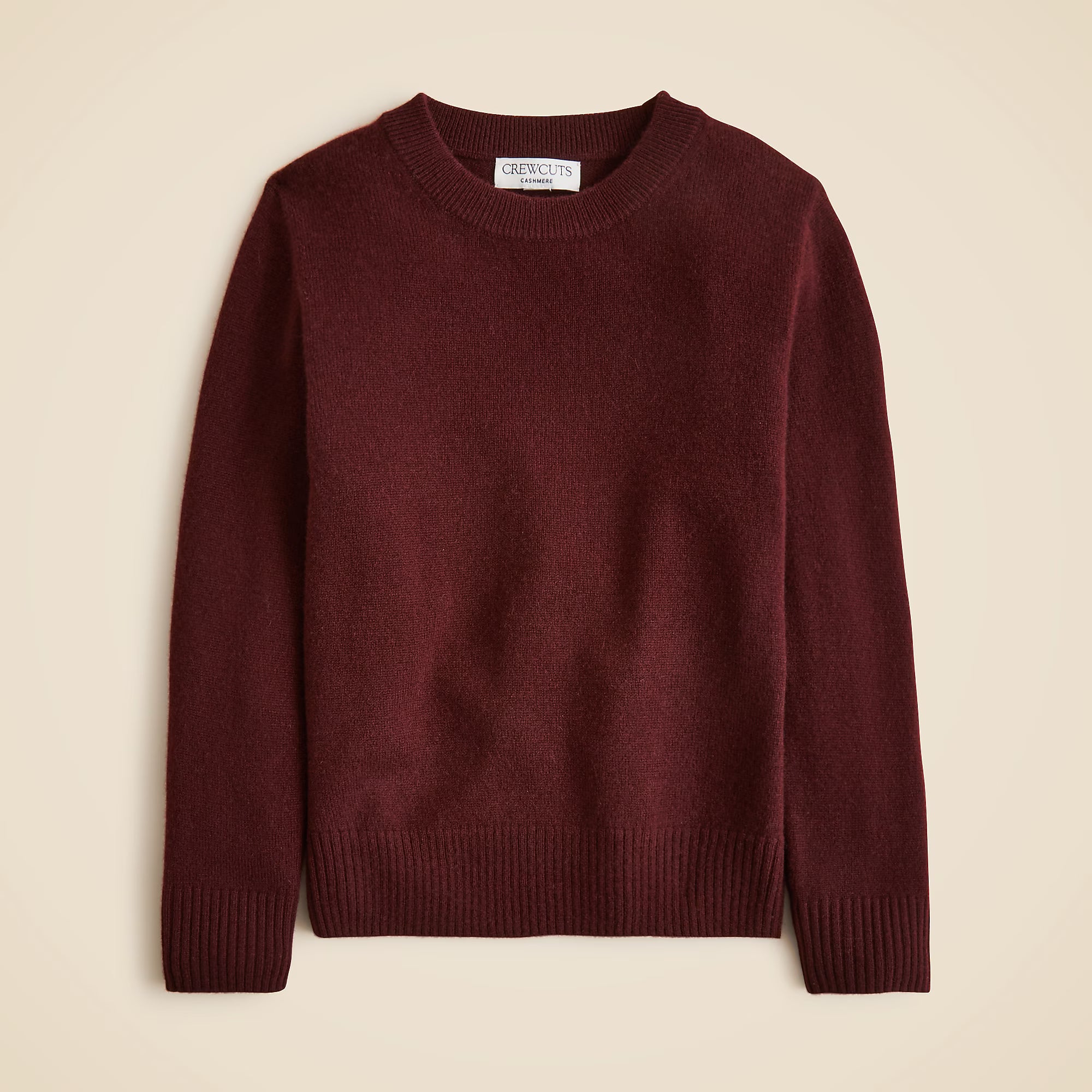 Kids’ 100% Cashmere Crewneck Sweater — Ultra-Soft Mini Crew
