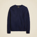 Classic Cashmere Cable-Knit Sweater — 100% Cashmere, Custom Fit & Name Embroidery
