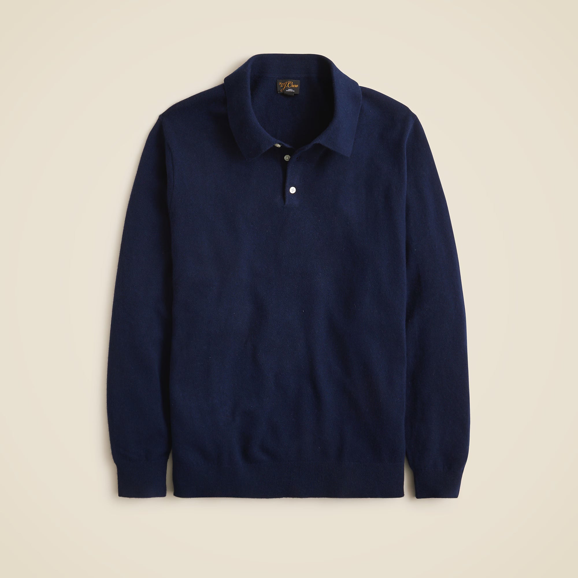 Cashmere Collared Sweater-Polo — 100% Cashmere, Tailored Fit & Custom Embroidery