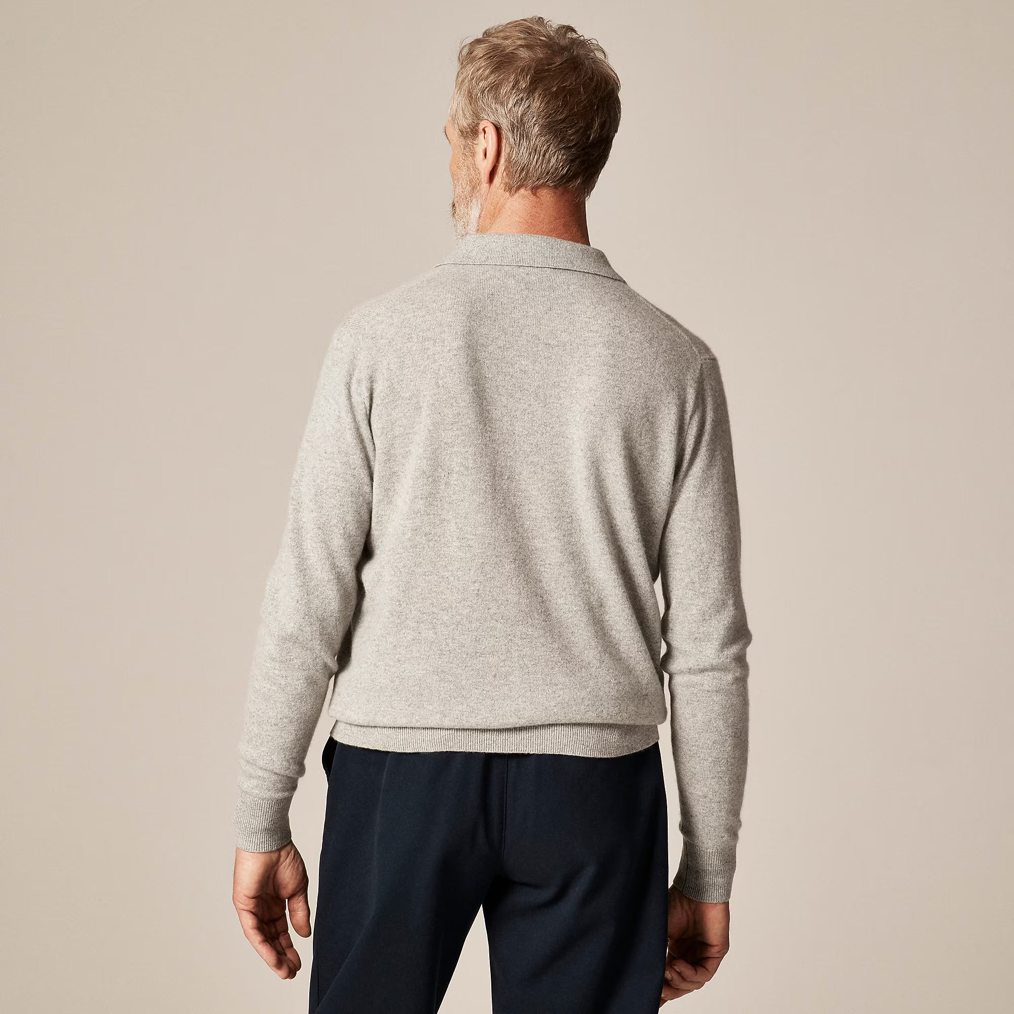 Cashmere Collared Sweater-Polo — 100% Cashmere, Tailored Fit & Custom Embroidery