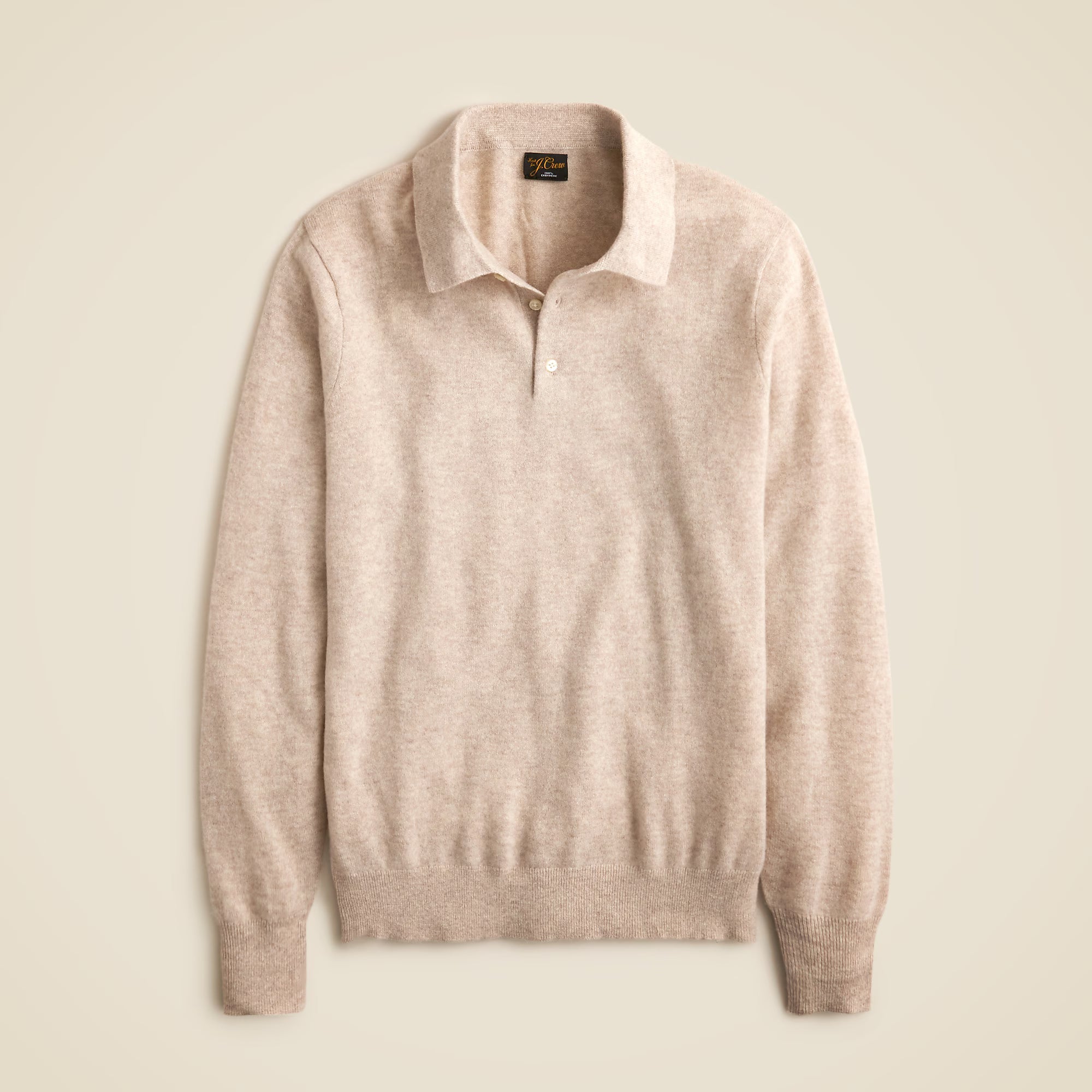 Cashmere Collared Sweater-Polo — 100% Cashmere, Tailored Fit & Custom Embroidery