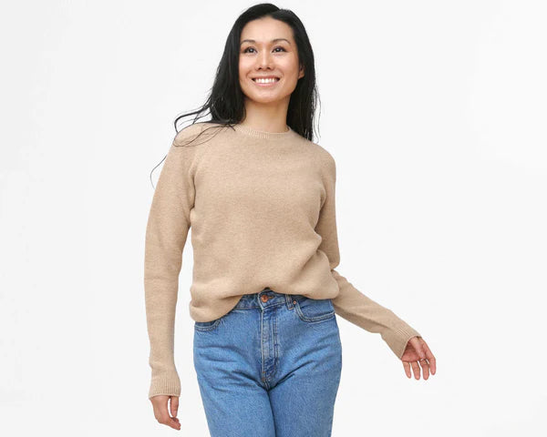 Winter Pure Cashmere Crew Neck Sweater — Tailored Fit & Effortless Layering