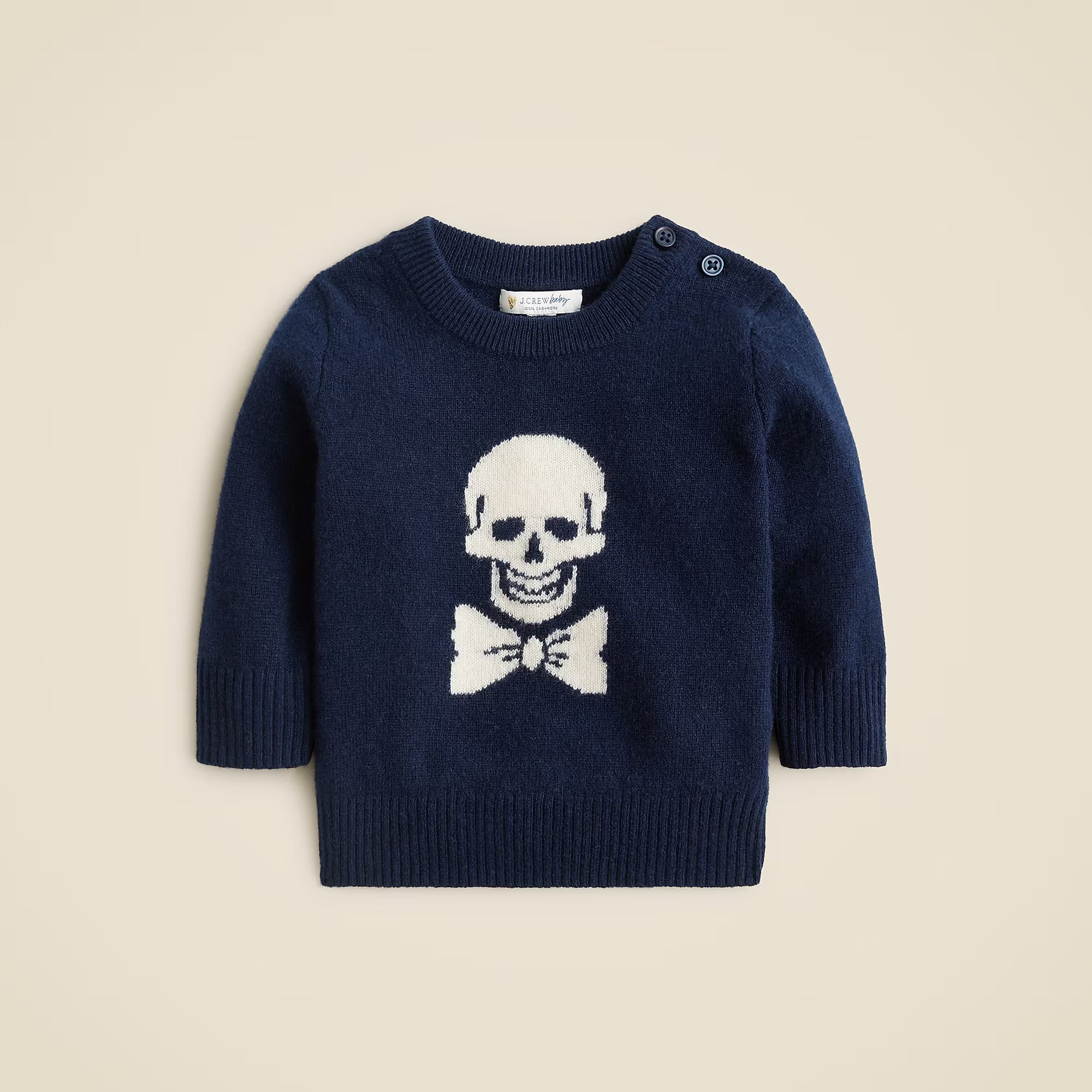 Limited-Edition Baby Cashmere Skull Crewneck Sweater — Soft, Luxurious & Exclusive