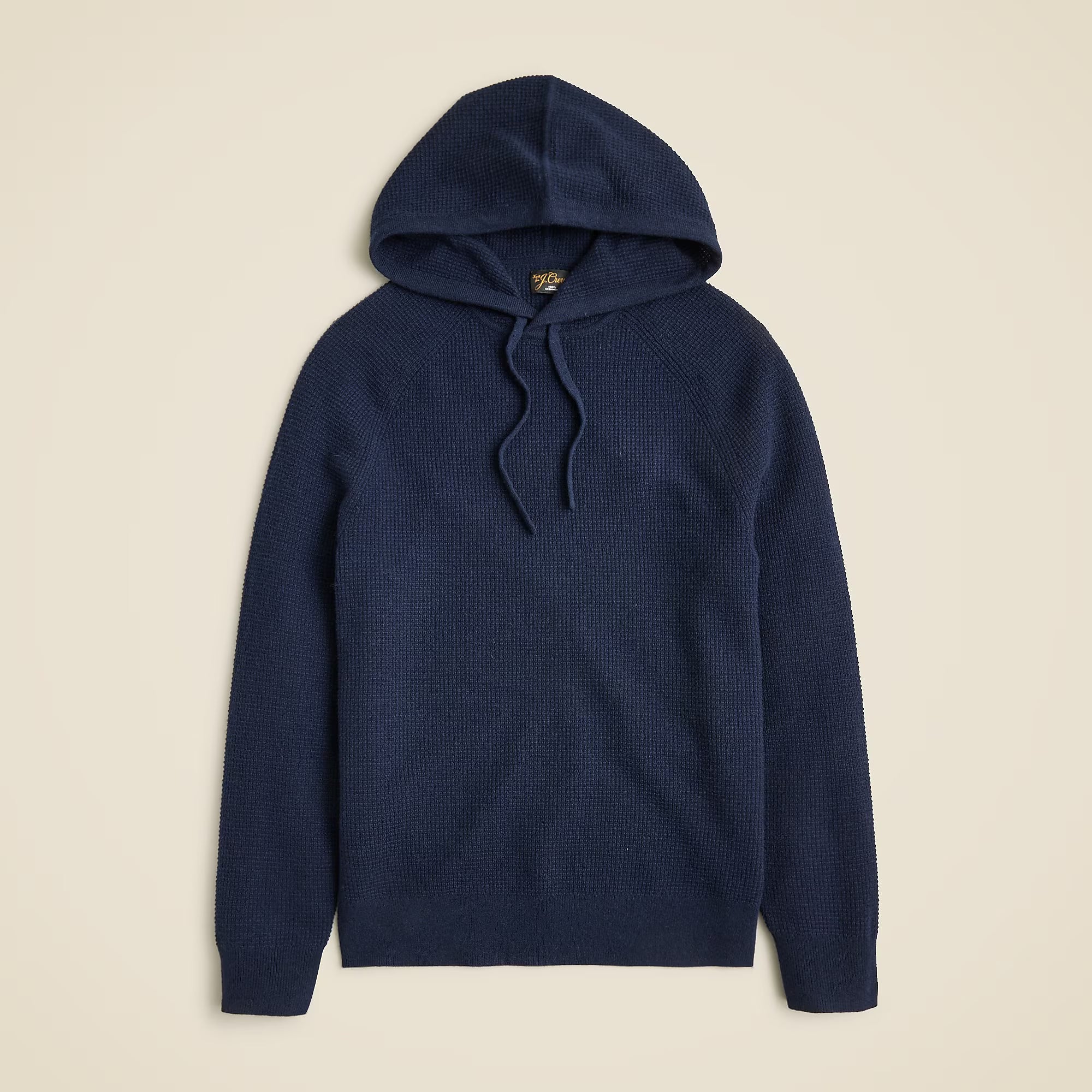 Cashmere Waffle Hooded Sweater — 100% Cashmere, Made-to-Measure & Personalized Embroidery
