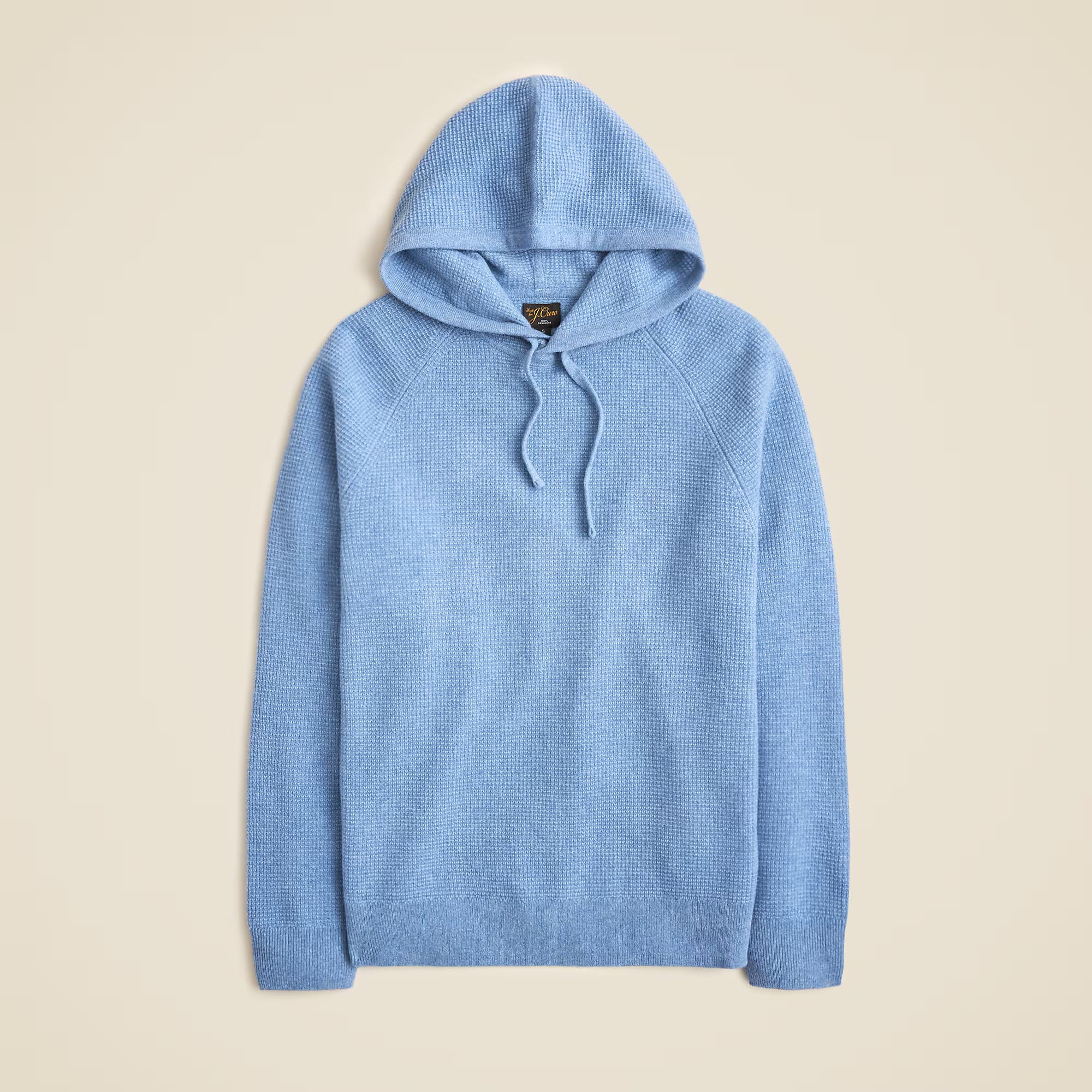 Cashmere Waffle Hooded Sweater — 100% Cashmere, Made-to-Measure & Personalized Embroidery