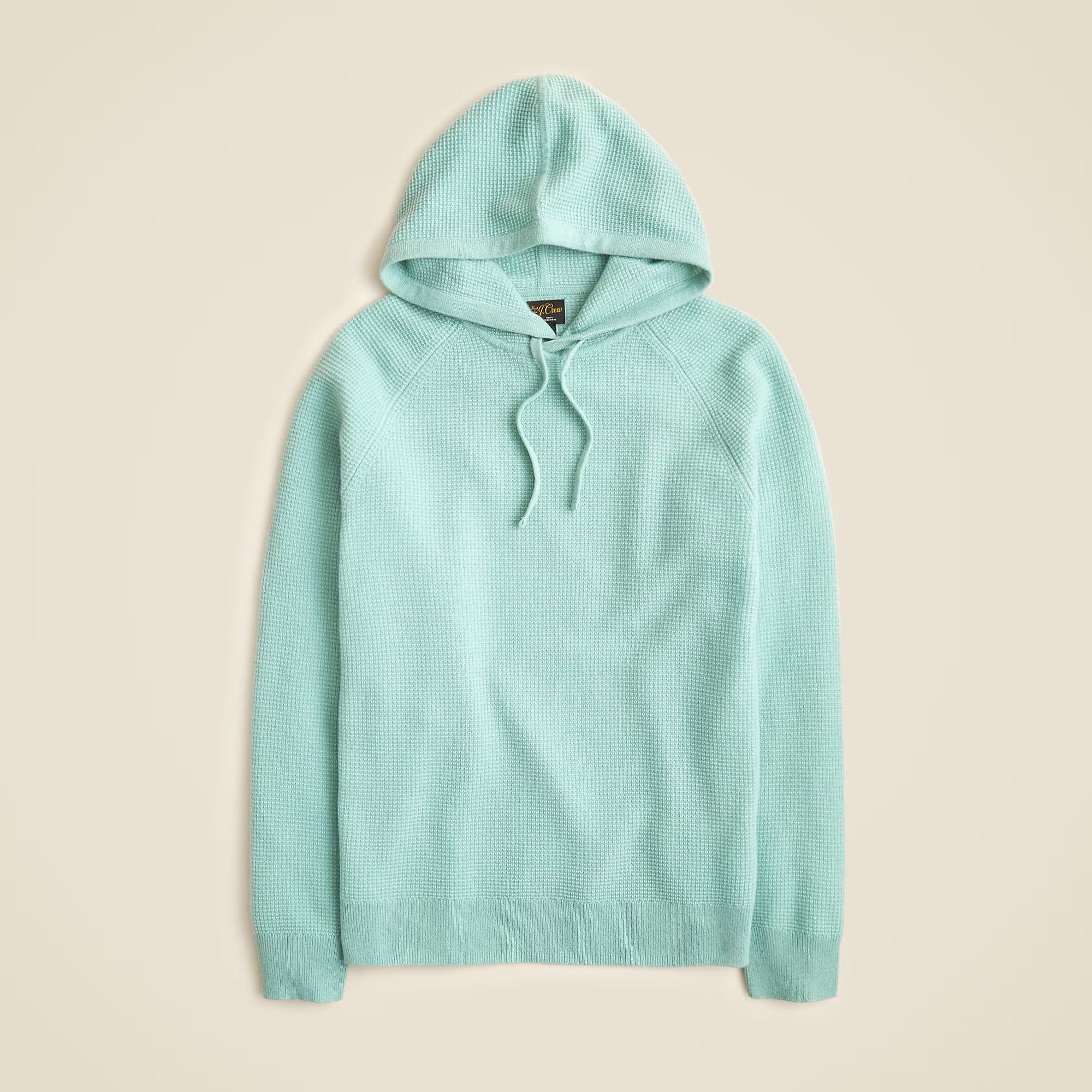 Cashmere Waffle Hooded Sweater — 100% Cashmere, Made-to-Measure & Personalized Embroidery