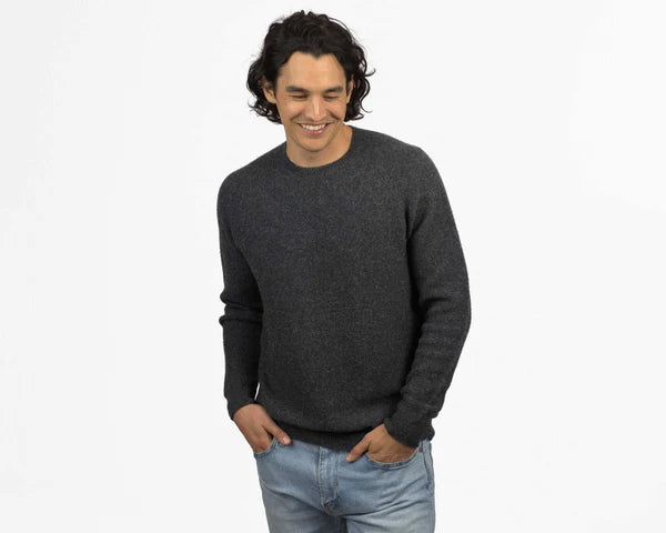 Winter Pure Cashmere Crew Neck Sweater — Tailored Fit & Effortless Layering