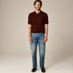 Short-Sleeve Cashmere Cable-Knit Sweater-Polo — Lightweight Luxury Knit