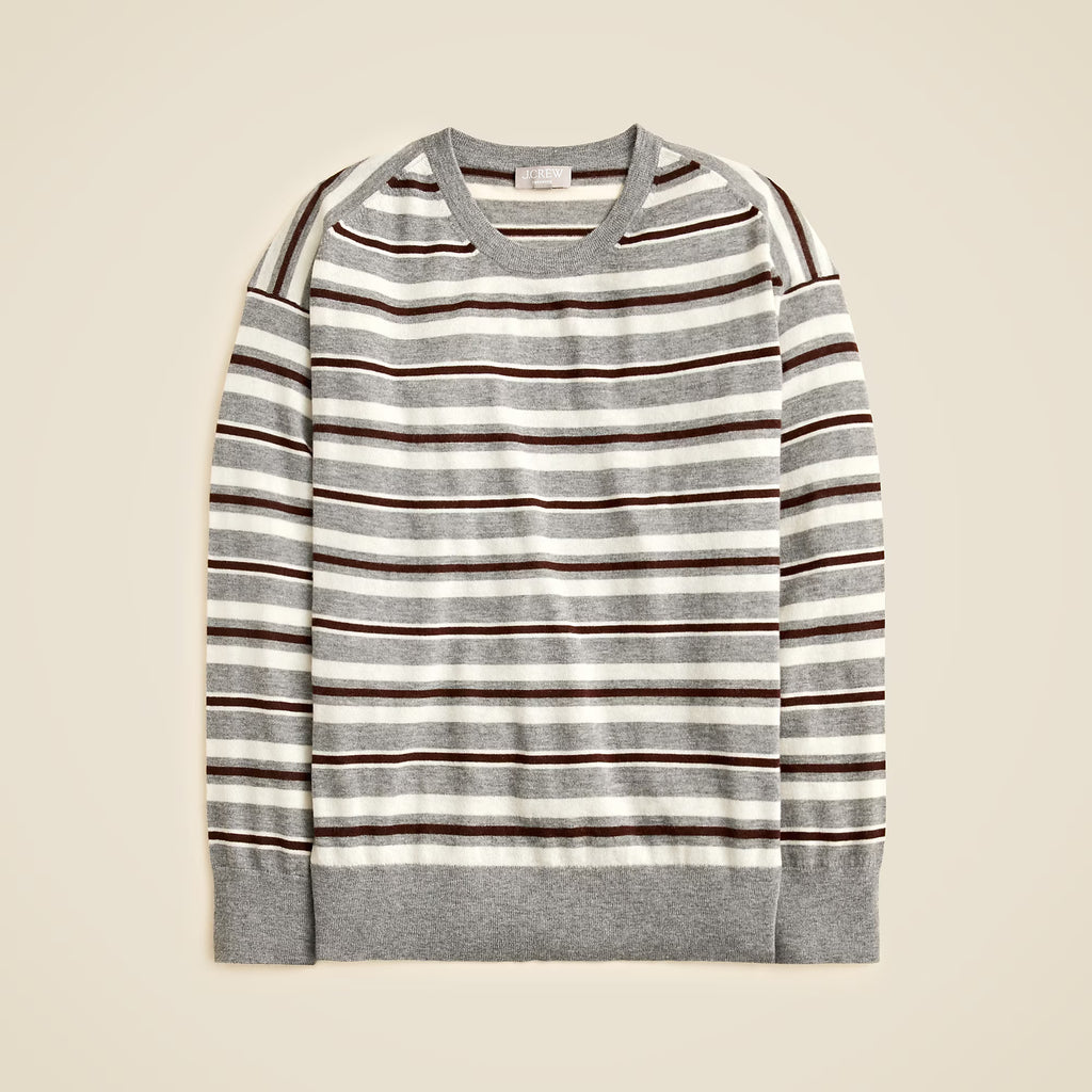 Featherweight 100% Cashmere Relaxed Crewneck Sweater — Personalized Fit & Embroidery