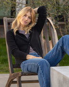 Classic Fine Cashmere Cardigan — 100% Luxury Knit with Custom Fit & Embroidery
