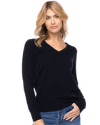 Essential 100% Cashmere V-Neck Sweater — Timeless Luxury with Custom Fit & Embroidery