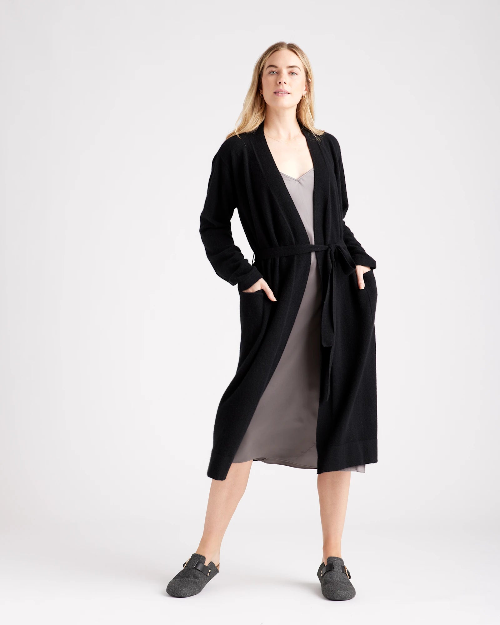 Mongolian Cashmere Robe — 100% Pure Cashmere, Custom Embroidery & Tailored Fit