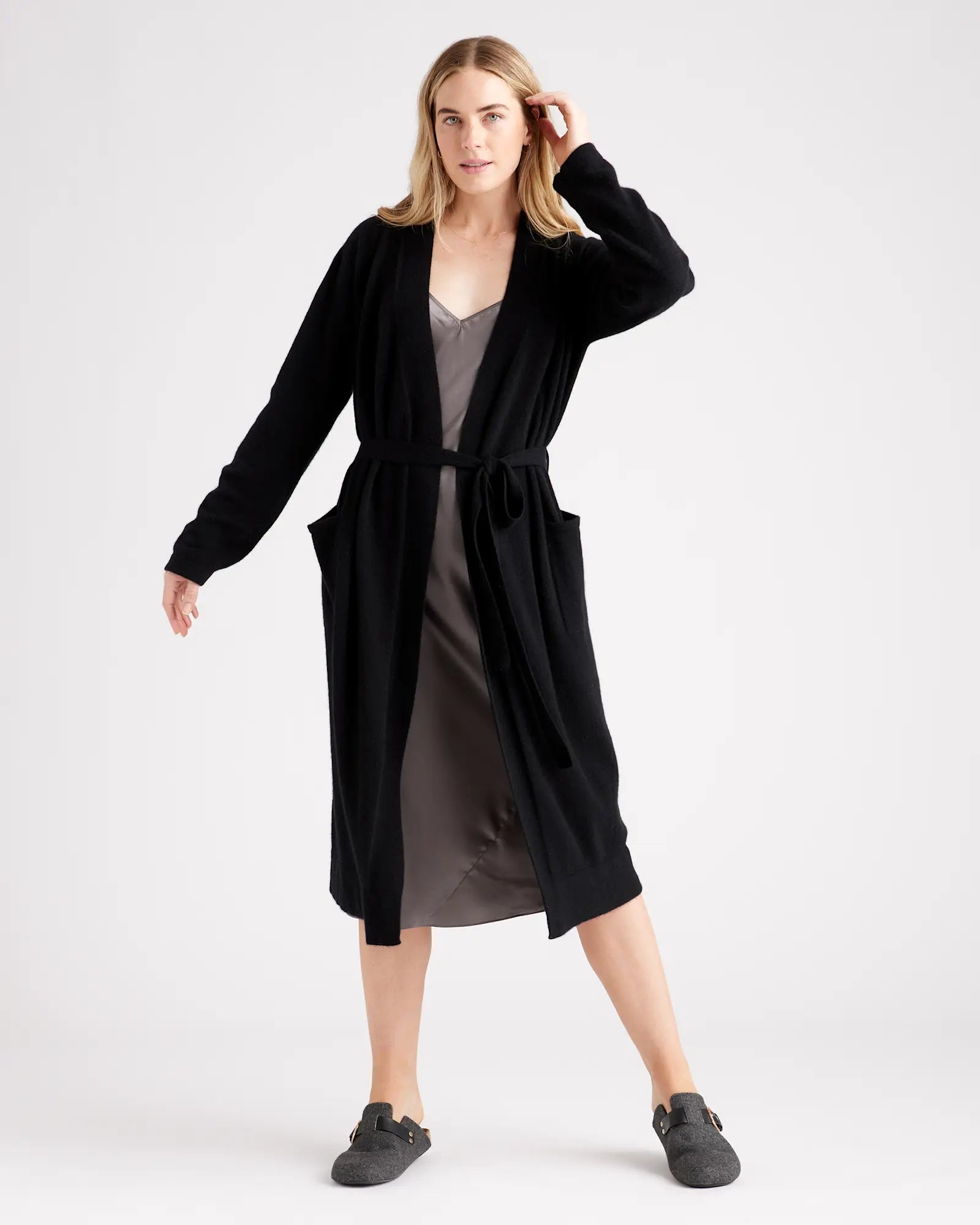 Mongolian Cashmere Robe — 100% Pure Cashmere, Custom Embroidery & Tailored Fit