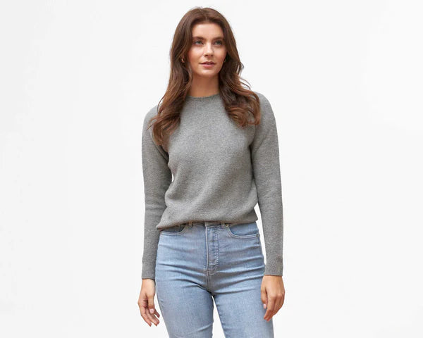 Winter Pure Cashmere Crew Neck Sweater — Tailored Fit & Effortless Layering