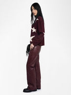Star Jacquard 100% Cashmere Sweater — Personalized & Hand-Embroidered