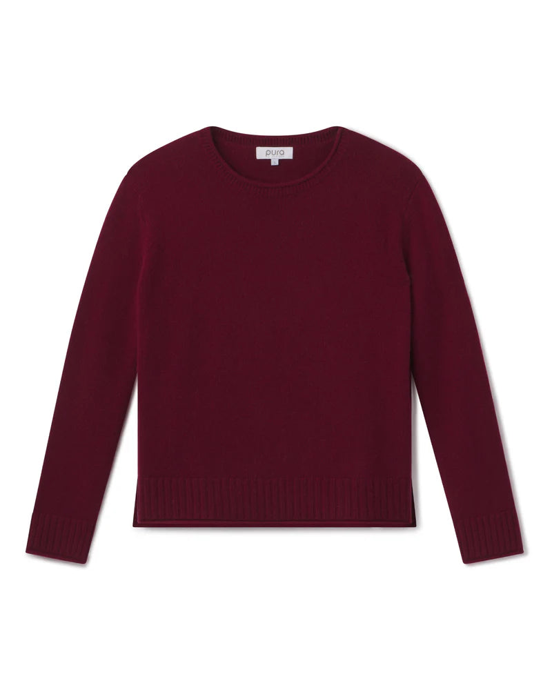 Essential 100% Cashmere Crew Sweater — Everyday Luxury with Custom Fit & Embroidery