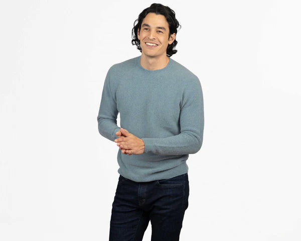 Winter Pure Cashmere Crew Neck Sweater — Tailored Fit & Effortless Layering