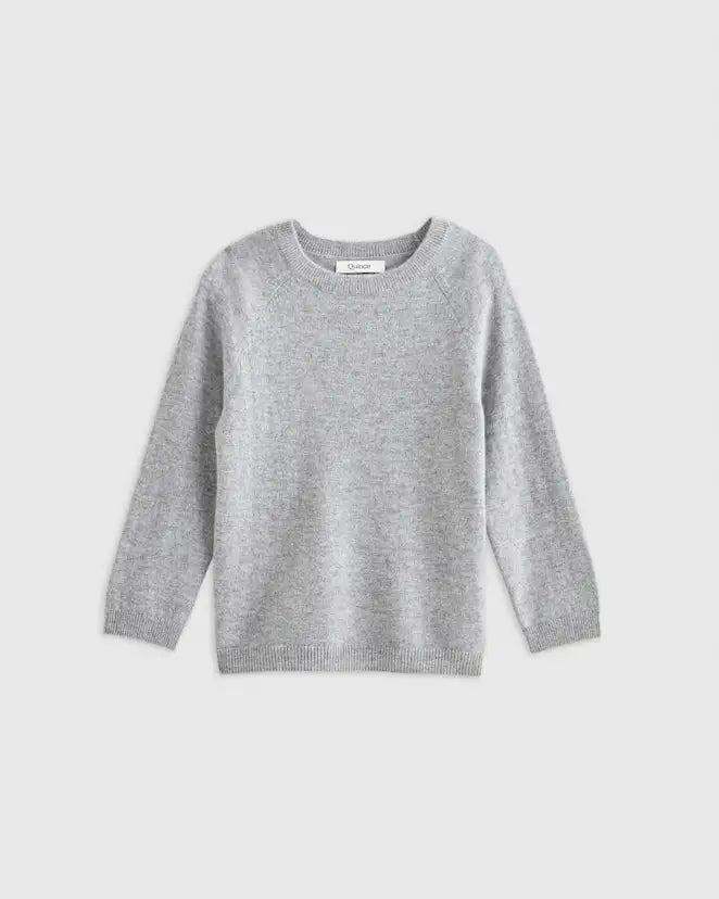 Washable 100% Cashmere Crewneck — Kids’ Ultra-Soft Sweater