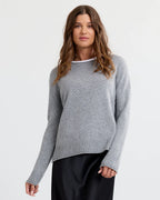 Essential 100% Cashmere Crew Sweater — Everyday Luxury with Custom Fit & Embroidery
