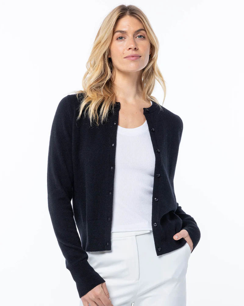 Classic Fine Cashmere Cardigan — 100% Luxury Knit with Custom Fit & Embroidery