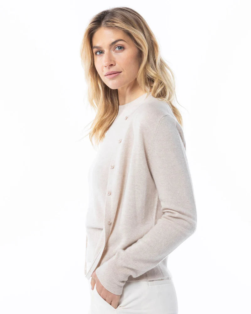 Classic Fine Cashmere Cardigan — 100% Luxury Knit with Custom Fit & Embroidery