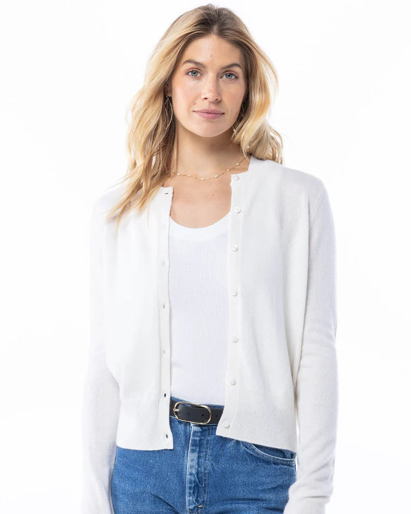 Classic Fine Cashmere Cardigan — 100% Luxury Knit with Custom Fit & Embroidery