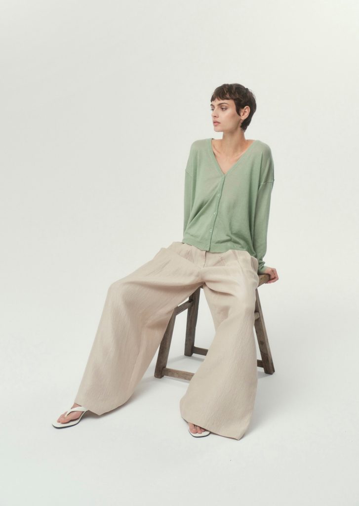 100% Cashmere V-Neck Cardigan — Classic Luxury with Custom Fit & Embroidery