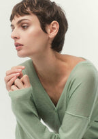 100% Cashmere V-Neck Cardigan — Classic Luxury with Custom Fit & Embroidery