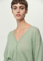 100% Cashmere V-Neck Cardigan — Classic Luxury with Custom Fit & Embroidery