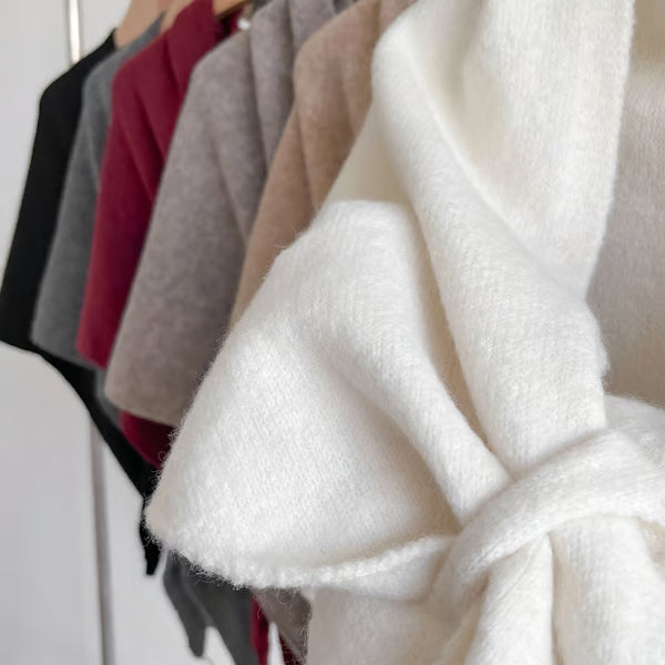 Women’s 100% Cashmere Scarf — Solid Color | Custom Sizes & Embroidery
