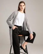 Long Sweater Cardigan Women 100% Pure Cashmere Cardigan with Pockets Cashmere Cardigans for Women