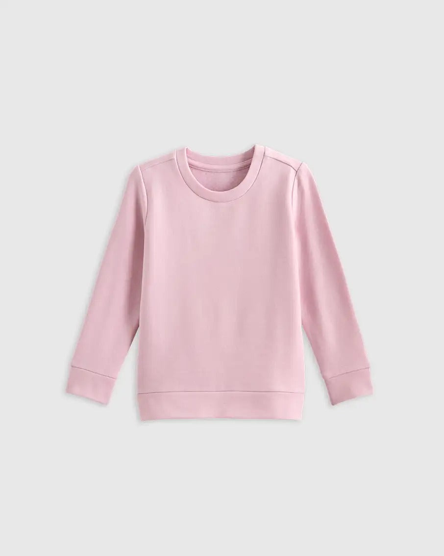 Washable 100% Cashmere Crewneck — Kids’ Ultra-Soft Sweater